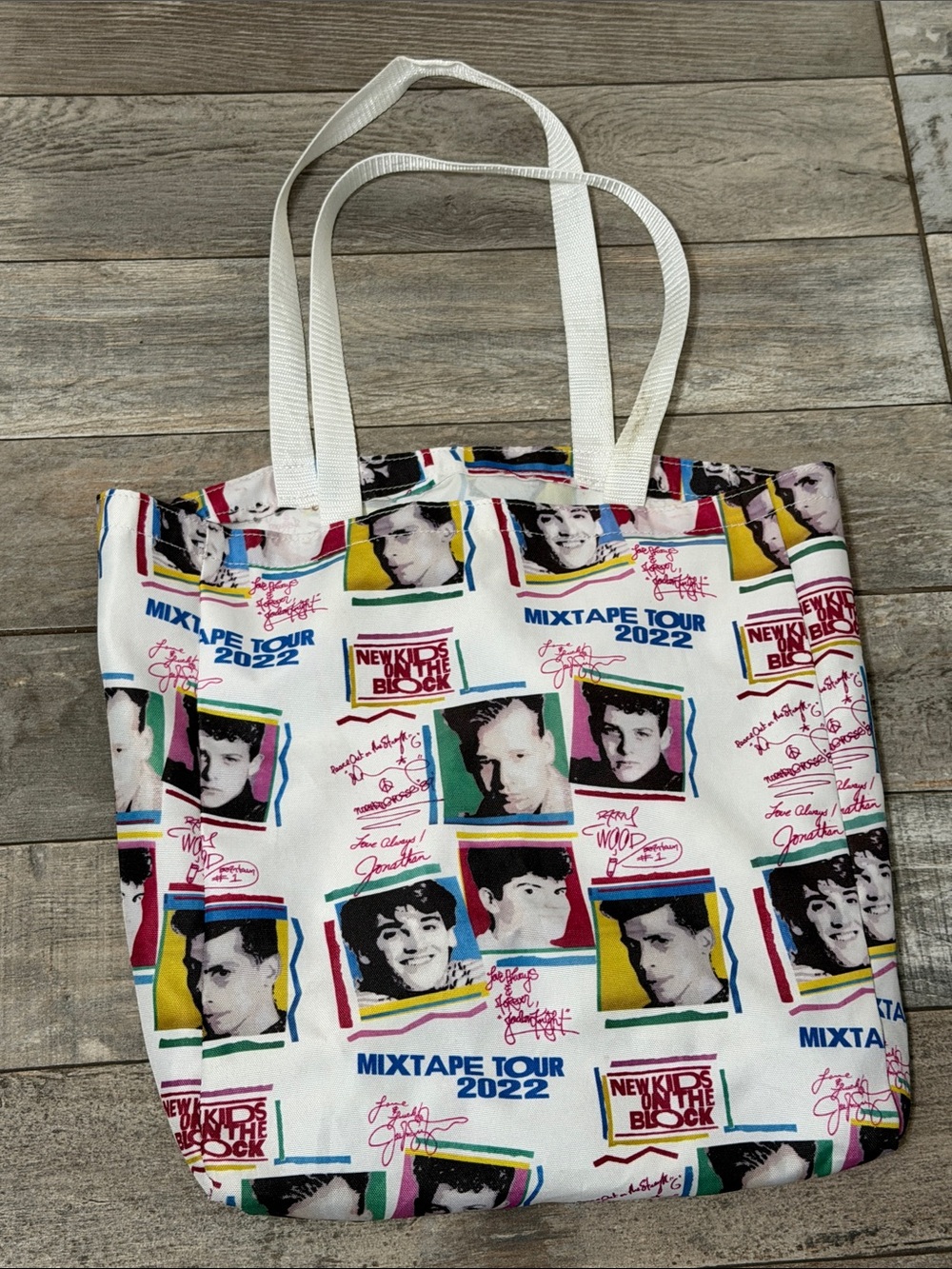 White 'Mixtape Tour 2022' Graphic Tote Bag